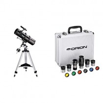 Orion 09007 SpaceProbe 130ST Equatorial Reflector Telescope (Black) Bundle with Orion 08890 1.25-Inch Premium Telescope Accessory Kit (Silver)