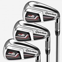 TaylorMade Golf M6 Iron Set, 5-PW, AW, SW, Left Hand, Regular Flex Shaft: Fujikura Atmos Orange