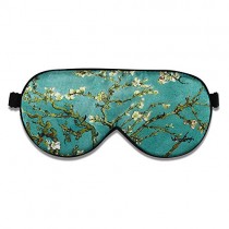 Alaska Bear Natural Silk Sleep Mask, Blindfold, Super Smooth Eye Mask (Almond Blossom)