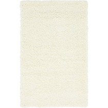 Unique Loom Solo Solid Shag Collection Modern Plush Snow White Area Rug (3' 3 x 5' 3)