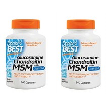 Doctor's Best, (2 Pack) Glucosamine Chondroitin MSM with OptiMSM, 240 Veggie Caps