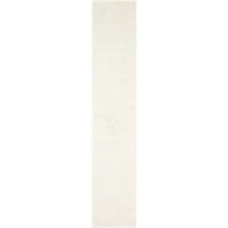 Unique Loom Solo Solid Shag Collection Modern Plush Snow White Runner Rug (2' 6 x 13' 0)