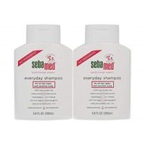 Sebamed Everyday Shampoo for All Hair Types and Sensitive Scalp Hypoallergenic Dermatologist Recommended pH 5.5 Soap and Alkali Free 6.8 Fluid Ounces (200 Milliliters) Pack of 2