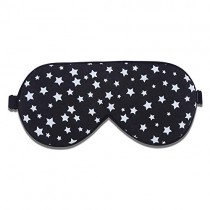 Alaska Bear Natural Silk Sleep Mask, Blindfold, Super Smooth Eye Mask (Black Constellation)