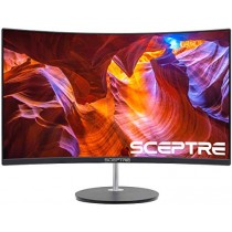 Sceptre 24" Curved LED Monitor Full HD 1080P HDMI VGA up to 75Hz Speakers, VESA Wall Mount Ready Metal Black 2019 (C248W-1920RN)