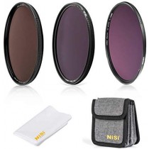 NiSi 72mm Circular Filter ND Filter Kit, Including ND8(3 Stops), ND64(6 Stops)+CPL, ND1000(10 Stops) and Filter Pouch