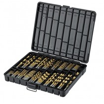 Titanium Drill Bit Set for Metal - 230pc Kit - Coated HSS - From 1/16" up to 1/2 Inch