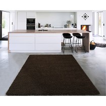 Sweet Home Stores Cozy Shag Collection Solid Shag Rug, 3'3" X 4'7", Brown Color