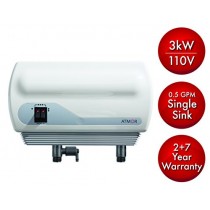 Atmor AT-900-03 Single Sink 3kw/110V, 0.5 GPM Point-Of-Use Tankless Electric Water Heater and 0.5 GMP Sink Aerator