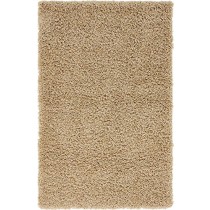 Unique Loom Solo Solid Shag Collection Modern Plush Taupe Area Rug (3' 3 x 5' 3)
