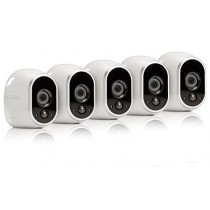 Arlo - Wireless Home Security Camera System | Night vision, Indoor/Outdoor, HD Video, Wall Mount | Cloud Storage Included | 5 camera kit (VMS3530-100NAR) - (Renewed)