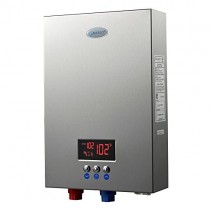 Marey ECO180 18kW 4.4 gpm 220V Self-Modulating Multiple Points Tankless Electric Water Heater for The Whole US Territory, Small, Silver