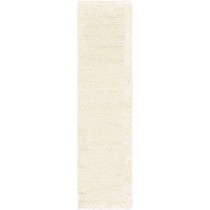 Unique Loom Solo Solid Shag Collection Modern Plush Snow White Runner Rug (2' 6 x 10' 0)