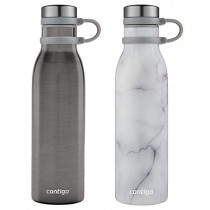 Couture THERMALOCK Vacuum-Insulated Stainless Steel Water Bottle, 20 ounces 2 Pack  2 Colors   