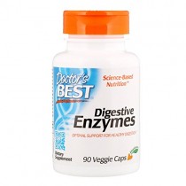 Doctor's Best Digestive Enzymes, Non-GMO, Vegetarian, Gluten Free, 90 Veggie Caps
