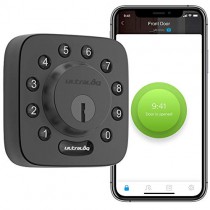 Ultraloq U-Bolt Bluetooth Enabled Keypad Smart Deadbolt Door Lock, Black Smart Lock, Non-Fingerprint Version