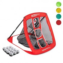 Rukket Pop Up Golf Chipping Net | Outdoor / Indoor Golfing Target Accessories and Backyard Practice Swing Game | Includes 12 Foam Practice Balls