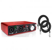 Focusrite Scarlett 2i2 2 in / 2 out USB 2.0 2ND GENERATION Audio Recording Interface w/ 2 XLR Cables