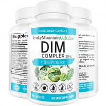 DIM Supplement 250mg Plus BioPerine, Sulforaphane, Dong Quai, Vitamin D, Organic Alfalfa & Broccoli. Menopause Relief, Hormone Balance, Hormonal Acne, PCOS & Aromatase Inhibitor- for Women & for Men
