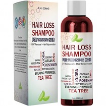 Best Hair Loss Shampoo Potent Hair Loss Fighting Formula 100% Natural Topical Regrowth Treatment Restores Hair Stops Hair Shedding Contains Biotin Rosemary Coconut Oil For Women and Men