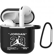 AirPods Case Protective Soft Silicone Cover,AirPods Accessories Case Skin for Apple AirPods 2 and 1 (black-jo23)