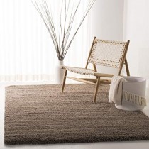 Safavieh California Premium Shag Collection SG151-2424 Taupe Area Rug (8'6" x 12')