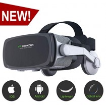 [New Version ]VR Headset,Virtual Reality Headset,VR SHINECON VR Goggles for Movies, Video,Games - 3D VR Glasses for Iphone, Android and Other Phones Within 4.7-6.2 inches