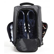Athletico Golf Shoe Bag - Zippered Shoe Carrier Bags with Ventilation & Outside Pocket for Socks, Tees, etc. (Gray)