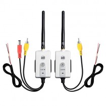 GOQOTOMO E-600 5.8G Wireless Color Video Transmitter and Receiver Long Range Kit for The Vehicle Backup Camera and Car Rear View Parking Monitor