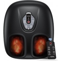 RENPHO Foot Massager Machine with Air Compression & 3 Heating Levels, Heated Shiatsu Foot Massager with Wireless Remote Control, Plantar Fasciitis Massager