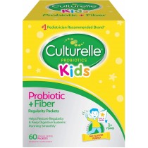 Culturelle Kids Probiotic + Fiber Packets (Ages 1+) - 60 Count - Digestive Health & Immune Support - Helps Restore Regularity