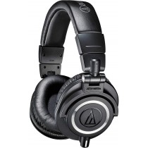 Audio-Technica ATH-M50X Professional Studio Monitor Headphones, Black, Professional Grade, Critically Acclaimed, with Detachable Cable 