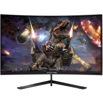 Sceptre 27" Curved 144Hz Gaming LED Monitor Edge-Less AMD FreeSync DisplayPort HDMI, Metal Black 2019 (C275B-144RN)
