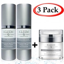 Retinol Cream & Vitamin C Anti Aging Skin Care Set for Women Beauty Gifts. Get Your 3 pc Set Vitamin C Serum with Hyaluronic Acid & Retinol Correction Cream for Night & Day