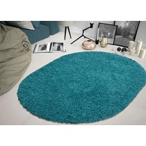 Sweet Home Stores COZY2766-OVAL Shaggy Rug, 5'3" x 7'0" Oval, Turquoise