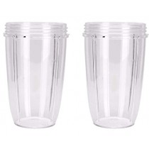 NutriBullet Replacement Cups (Tall - 24-Once) (Pack of 2) | NutriBullet Replacement Parts & Accessories | Fits NutriBullet 600w and Pro 900w Blender