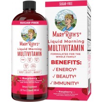 Multivitamin Multimineral for Women Men & Kids by MaryRuth's | No Added Sugar | Vegan Liquid Vitamins for Adults & Kids | Mens, Womens Multivitamin | Energy & Beauty Booster | Non-GMO | 32 Fl Oz
