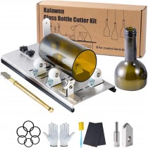 Kalawen Glass Bottle Cutter, DIY Bottle Cutter & Glass Cutter Kit for Bottles - Wine Bottle Cutter Tool, Bottle Cutter Wine Beer Liquor Whiskey Champagne 