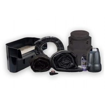 HALF OFF PONDS - PSH8 - Complete 3000 Pond Free Waterfall Kit - 8 ft by 10 ft EPDM Liner, 3,300 GPH Manta Water Pump