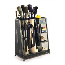 Suncast Golf Bag Garage Organizer Rack - Golf Equipment Organizer Storage -  Store Golf Bags, Clubs, and Accessories - Perfect for Garage, Shed, Basement