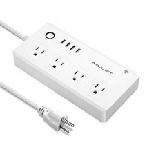 Alexa Smart Plug, IMILLET Smart Power Strip Wifi Surge Protector Compatible with Alexa IFTTT Google Assistant with 4 Outlet 4 USB Charging Port and 5ft Cord
