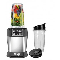Ninja BL480 Nutri Ninja with 1000 Watt Auto-IQ Base for Juices, Shakes & Smoothies Personal Blender 18 and 24 oz. Black/Silver