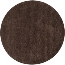 Safavieh California Premium Shag Collection SG151-2727 Brown Round Area Rug (8'6" Diameter)