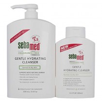 Sebamed Fragrance-Free Gentle Face and Body Hydrating Cleanser pH 5.5 Dermatologist Recommended Ultra Mild Formula for Normal To Dry Sensitive Skin (1 Liter and 400mL Value Pack)
