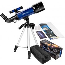 Telescope for Kids Beginners Adults, 70mm Astronomy Refractor Telescope with Adjustable Tripod & Carry Bag- Perfect Telescope Gift for Kids