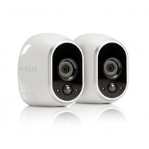 Arlo - Wireless Home Security Cameras with Motion Detection | Night vision, Indoor/Outdoor, HD Video, Wall Mount | Cloud Storage Included | 2 cameras - Eco Packaging (VMS3230B)