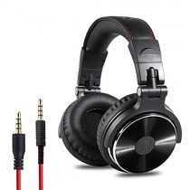 OneOdio Adapter-Free Closed Back Over-Ear DJ Stereo Monitor Headphones, Professional Studio Monitor & Mixing, Telescopic Arms with Scale, Newest 50mm Neodymium Drivers - Black