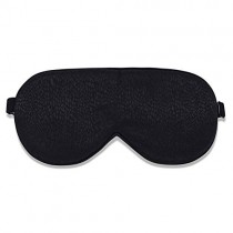 Alaska Bear Natural Silk Sleep Mask, Blindfold, Super Smooth Eye Mask (Black Dots(Jacquard))