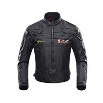 Motorcycle Jacket Motorbike Riding Jacket Windproof Motorcycle Full Body Protective Gear Armor Autumn Winter Moto Clothing (Black, L)