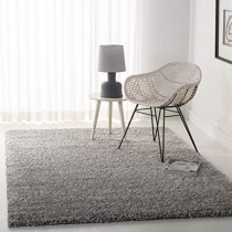 Safavieh California Premium Shag Collection SG151-7575 Silver Area Rug (8'6" x 12')